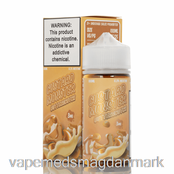 Engangs Vape Danmark Butterscotch - Crememonster - 100ml 6mg